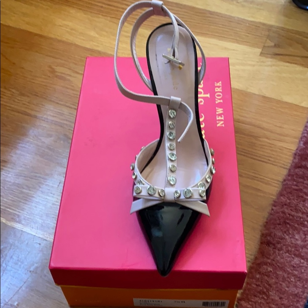 Kate spade Lydia black Patent heel